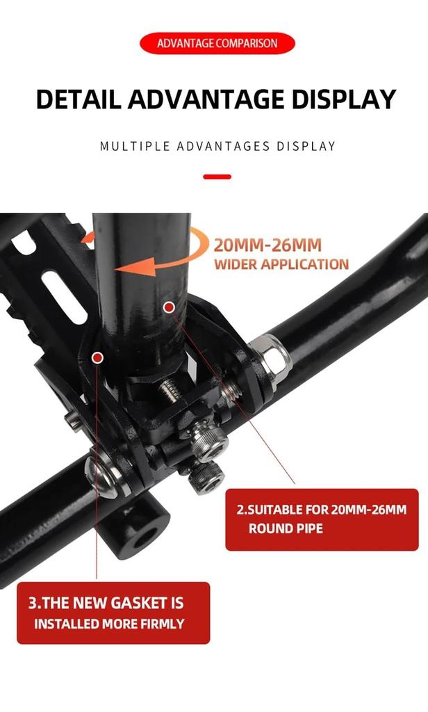 CRF1000L CRF1100L Motorcycle Highway Front Foot Pegs Foldable Footrest Clamp Accessories Motorcycle Foot Pegs