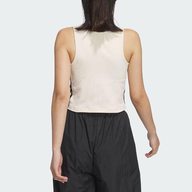 Adidas Originals 3-Stripes Padded Tank Top Women Tops Wonder-White JI6861