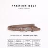 Women's Genuine Leather Dress Belt - Versatile, Thin, Fashionable Cowhide Waistband for Business Fashion