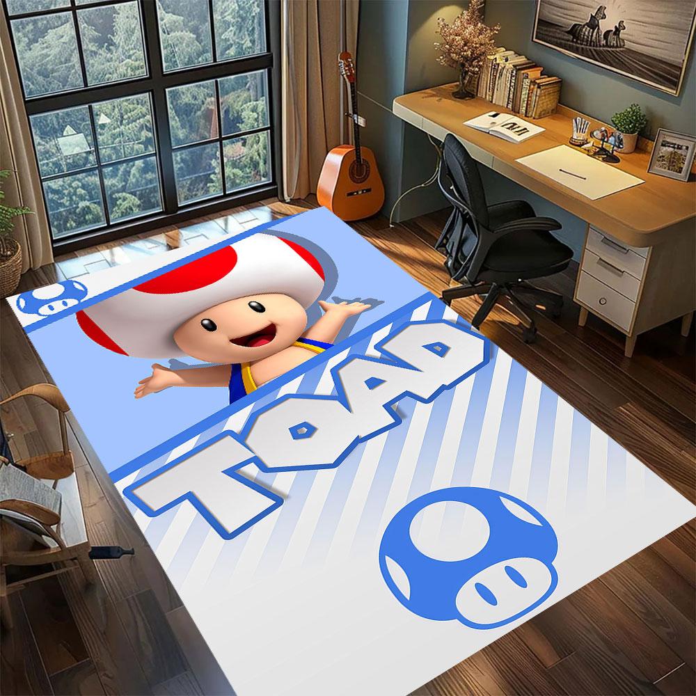 Mario anime character Carpet for Living Room Bedroom Home Decor Cool Movie Mat Play Floor Mat