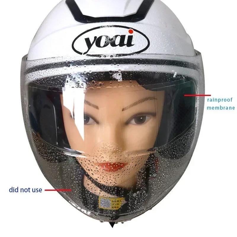 Universal Moto Helmet Anti-fog Patch Film Rainproof Lens Film for Motorcycle Visor Clear Fog Resistant Motor Racing Accessories