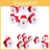 Santa Claus Towel Ring Christmas Dining Table Scene Decoration Durable Non-woven Fabric