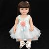 Realistic 55cm 22inch Soft Silicone Reborn Baby Doll With Clothes Magnetic Pacifier Feeding Bottle Set Handmade Girl Birthday Gift
