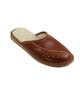 Men's Insulated Slippers, Light Brown Men's Indoor Slippers, Silent Running 41