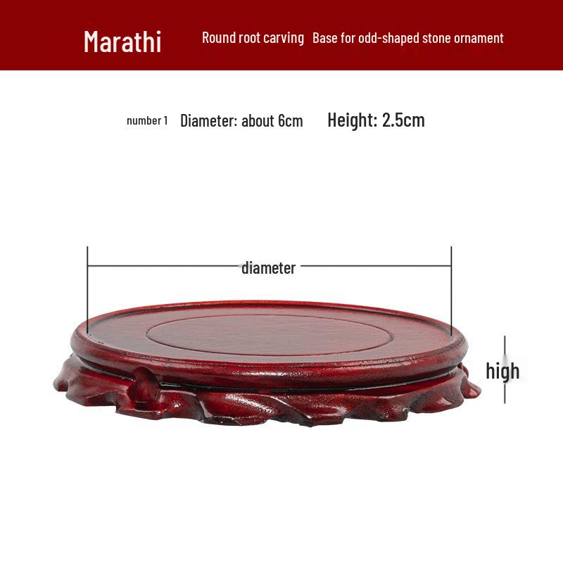 Резная основа из массива дерева для бонсай, вазы, чайника или нефритового украшения