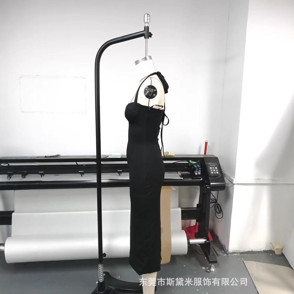 SDM110 Temperament Black Tube Top Hanging Neck Tight Hip Dress Spice Girl Vacation Dress