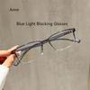 Comfortable Rectangular Men Business Full Rim Spectacle Large Frame For Optical Prescription Lenses Blue Light Blocking Glasses