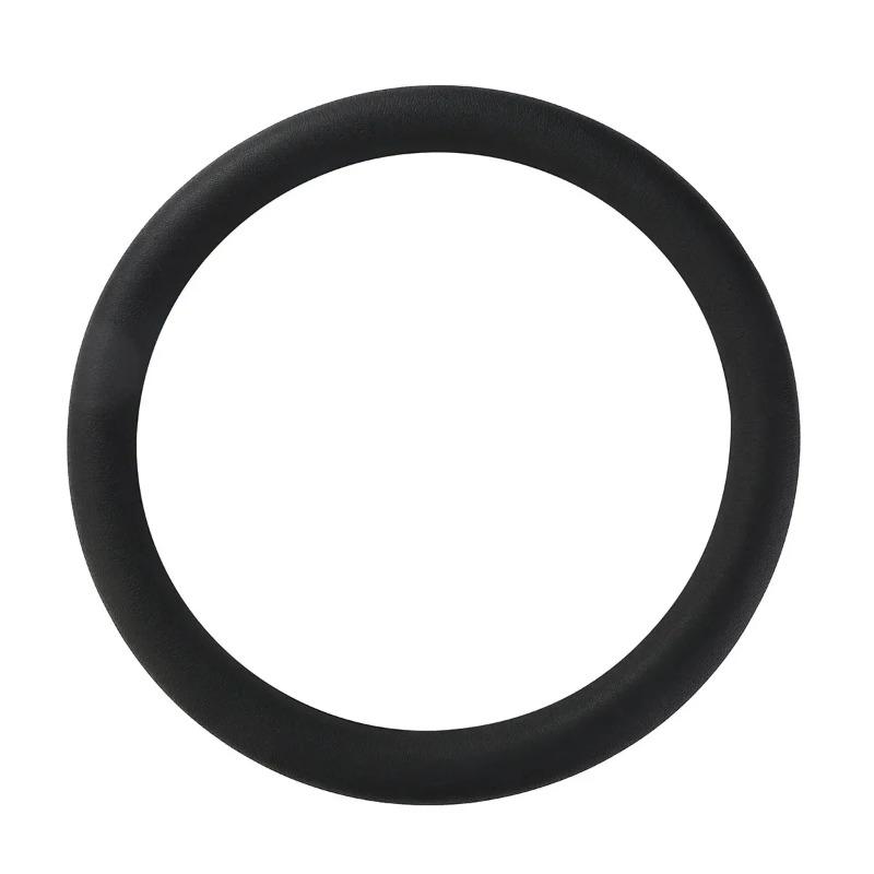 

Silicone elastic car steering wheel cover, anti-slip soft black/red car handle cover for all seasons чёрный