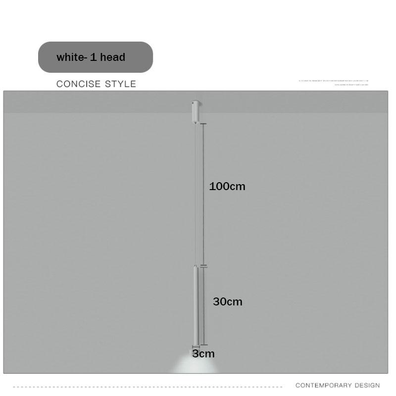 

Светодиодная люстра в стиле скандинавского изголовья кровати, подвесной светильник с одной головкой, современный минималистский ресторан, круглые декоративные лампы для гостиной Cold White