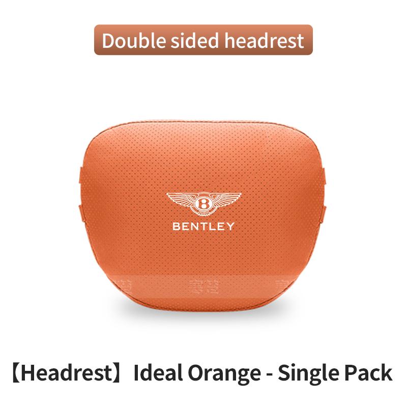 For Bentley Continental GT MULLINER Bentayga Flying Hurtling Spurlogo Car Headrest Neck Support Lumbar Cushion Soft Neck Pillow