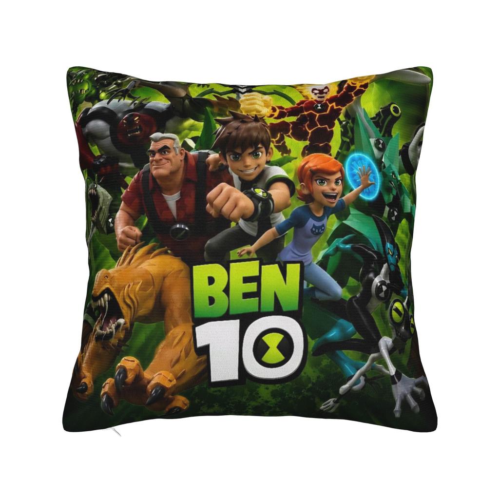 Ben 10 Anime Pillow Covers Merch Printing Cushion Cover Decorations Throw Pillow Case Cover Sofa Multiple Sizes
