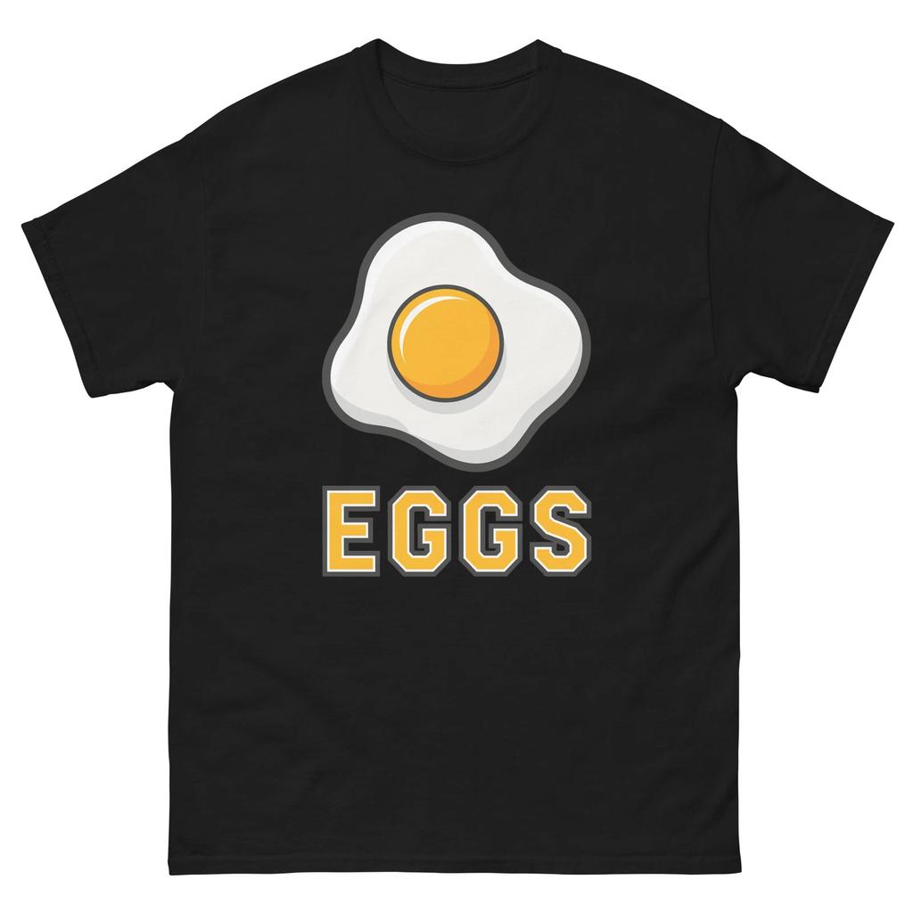 Uova Grafica Semplice Bei Colori Divertente T-Shirt Maglietta