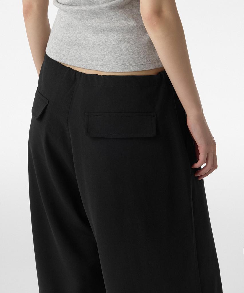 MUSINSA STANDARD WOMAN Women'S Linen-Like Parachute Pants [Black]