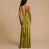 European Style Spring and Summer Spaghetti Strap Maxi Dress INS Casual Loose Fit Vacation