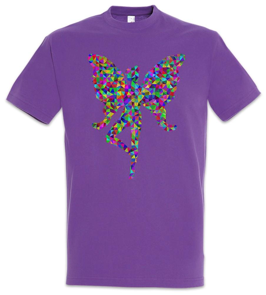 

Colored Fairy T-Shirt Toon Cartoon Comic Look Dance Techno Raver Rave Rainbow L