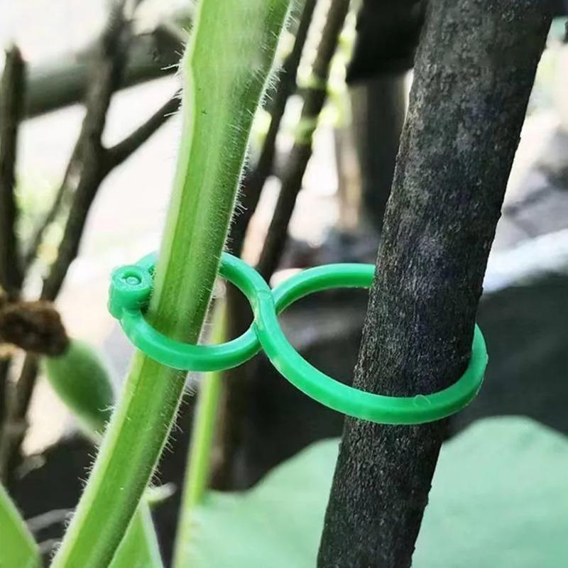 Garden Vine Strapping Clips Plant Bundled Buckle Ring Holder Tomato Garden Plant Stand Tool Gardening Supports Tools