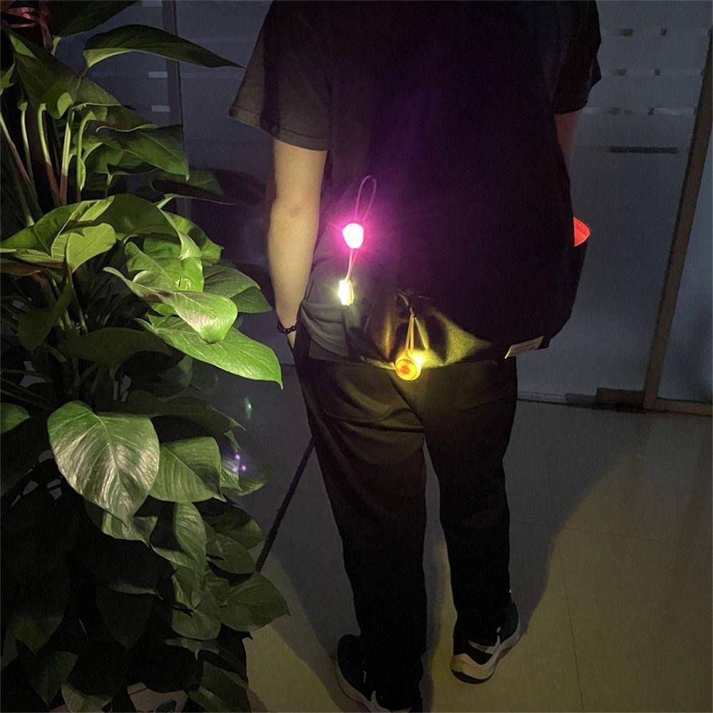 Flash Night Riding Silicone Bicycle Light Bike Rear Light LED Backpack Light Bike Warning Light