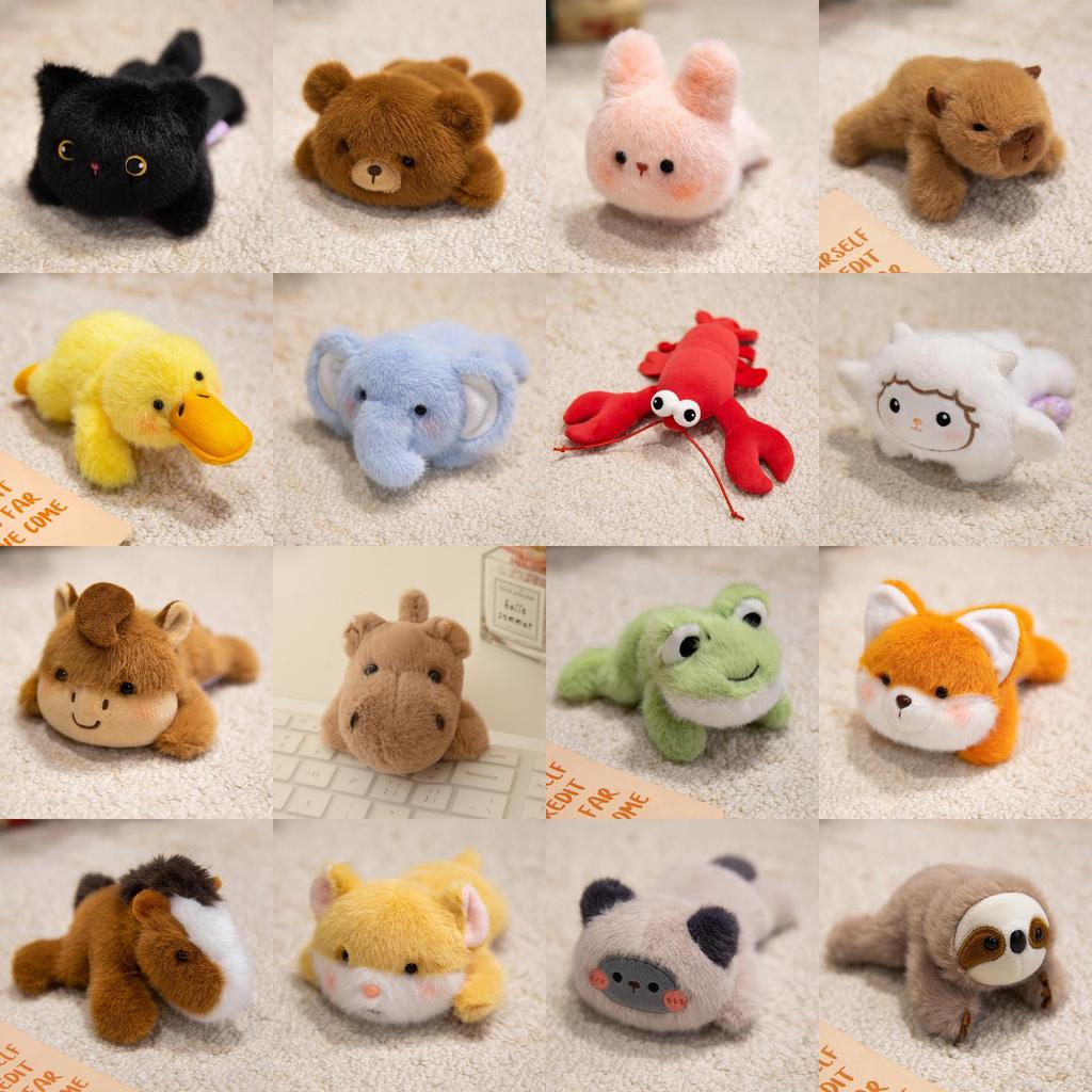 Cute Elephant Fox Refrigerator Magnet Plush Doll With Pp Cotton For Gift Home
