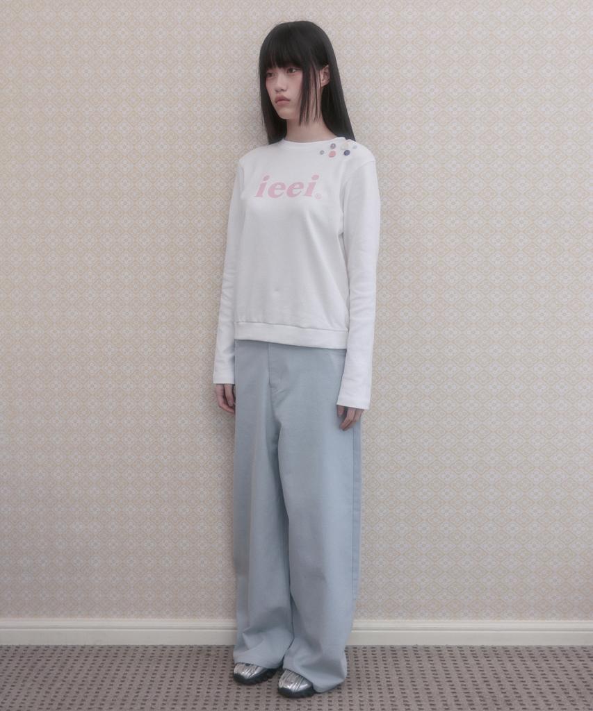 Aiiiai Symbol Patch Balloon Fit Wide Pants_Sky Blue