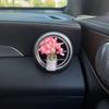 Car Center Console Air Outlet Simulated Flower Clips Ornaments Baby'S Breath Jasmine Vase For Girls Car Decorations