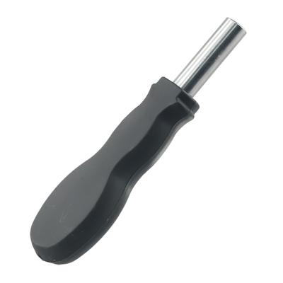 Handy and Practical Soft Grip Rubber Hexagonal Screwdriver Bits Extension Handle Tool 126mm, Easy To Use, Black Color