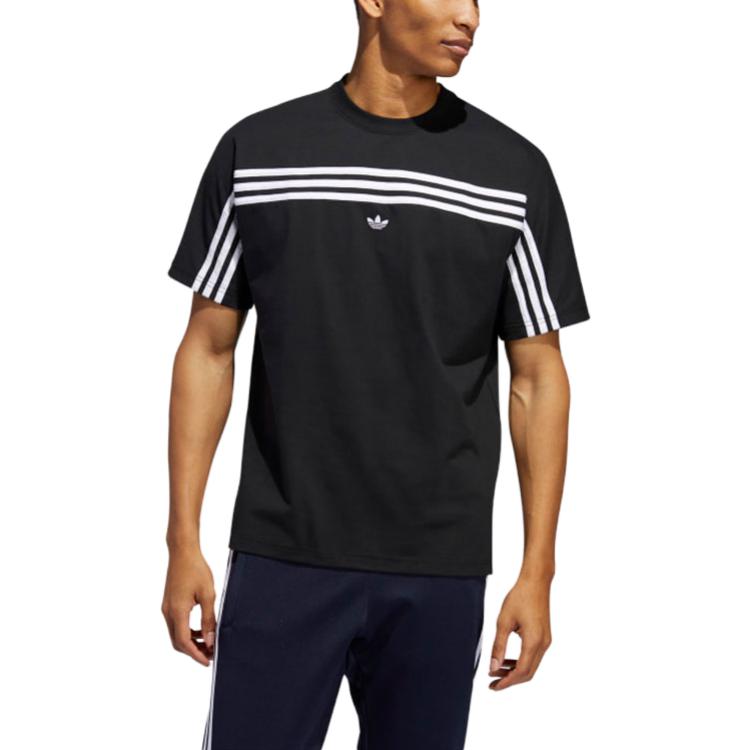 Adidas Originals 3 Stripes T Shirt Japan Version Men's Black FM1535-