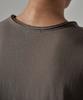 WAAR M1087 Cutoff Round Short Sleeve T-Shirt_Brown