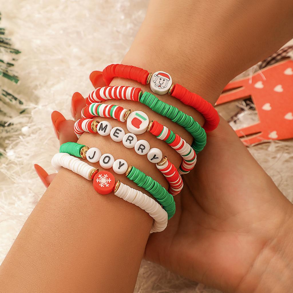 Conjunto-B JYL TS Pulseira de Natal - Traz Alegria e Abundância Nesta Época Festiva