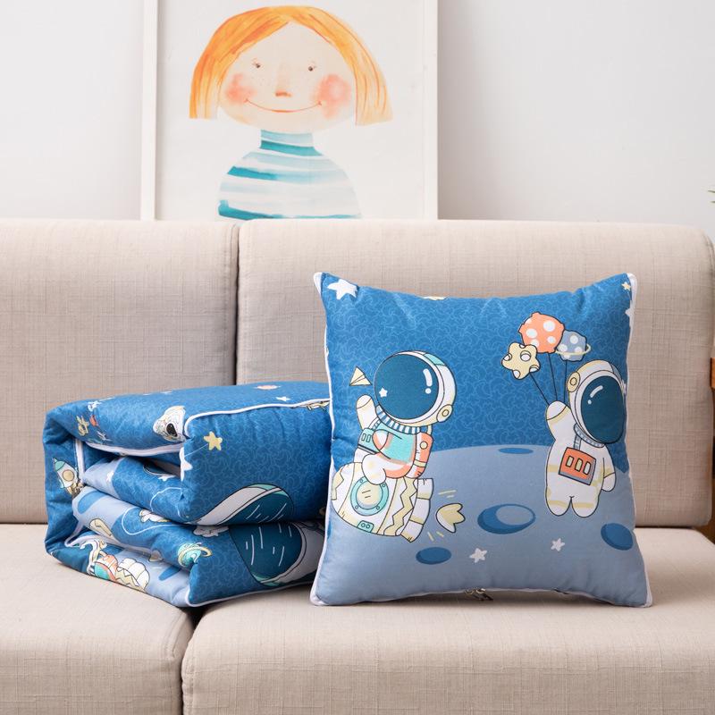 Large Dual-Use Hug Pillow Blanket for Car or Office Naps