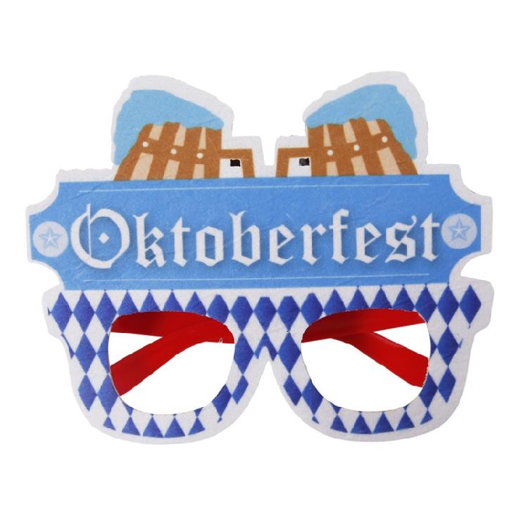 1PC Oktoberfest Photo Booth Prop Eyeglasses Paper Oktoberfest Party Supply