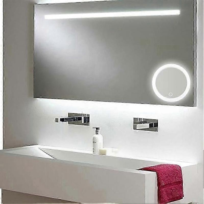 Upplyst förstoringsspegel med 30x zoom Bärbar sminkspegel med LED-lampor Vikbar design för resebruk