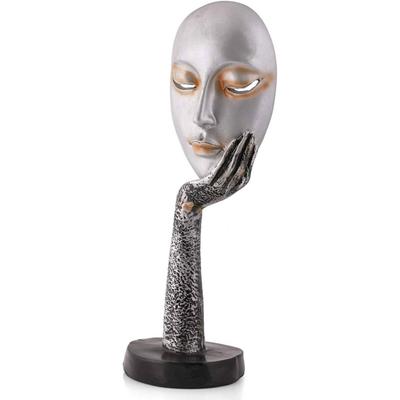 Showpieces &Figurines|Showpiece for Living Room|showpiece for Bedroom| Showpieces In Home| Decorative Showpiece - 36.83 Cm  (Polyresin, Silver)