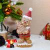 2025 Gingerbread Man Figurine Small Christmas Sculpture Resin Gingerbread Boy And Girl Shape Figurine Christmas Ornament