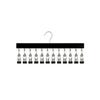 Practical Storage Rack For Caps Belts Household Clothes Hanger with 12 Clip for Bedroom Or Entryway