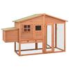 VidaXL Chicken Coop with Nesting Box Solid Fir Wood