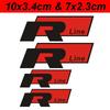 For Volkswagen VW Valve Stems Caps 4Pcs Car Brake Caliper Wheel Decals Brake Sticker For Volkswagen VW Rline R Line ABT Logo Polo Passat Golf Bora zs7