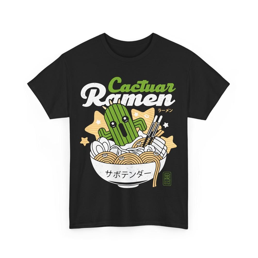 Cactuar Ramen Aesthetic Unisex T-Shirt. Final Fantasy Video Game. Moogle. JRPG.