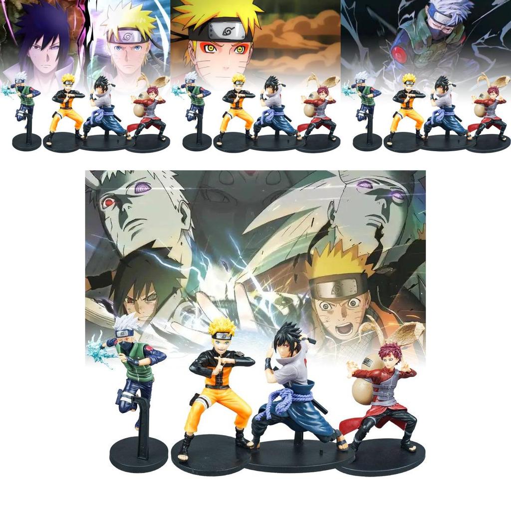 High Quality Naruto Figures Featuring Iconic Characters Sasuke Naruto Kakashi And Gaara