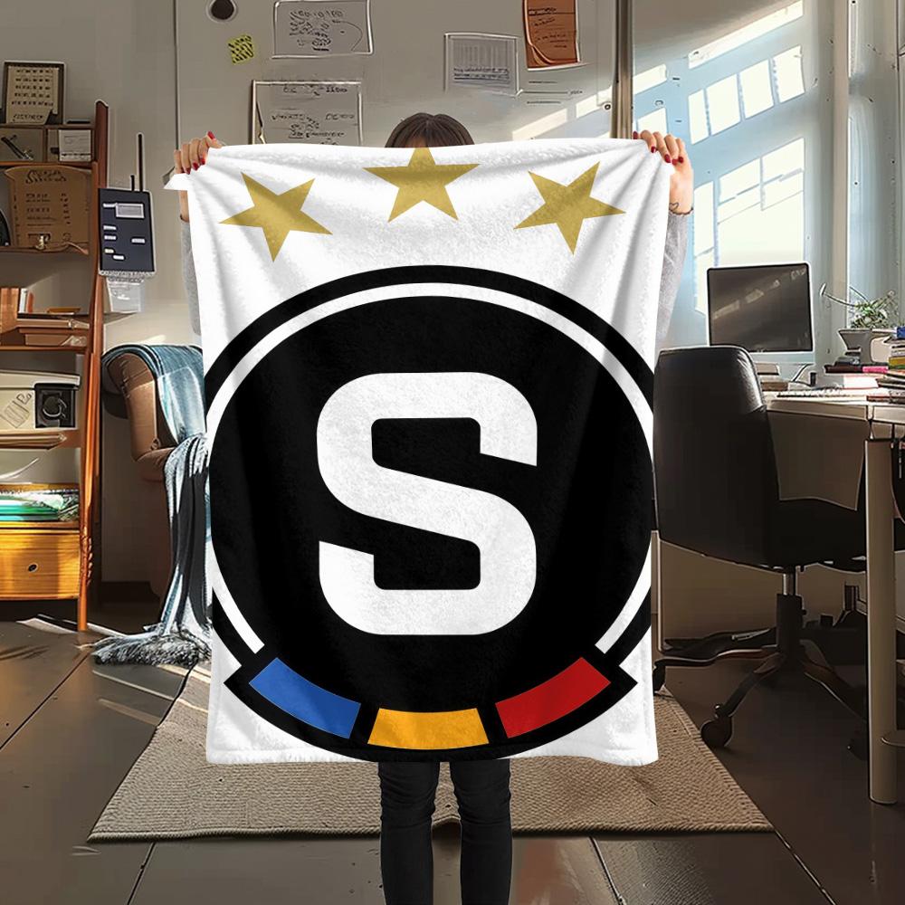 AC Sparta Praha FlAannel Blanket, High quality Comfortable for All Seasons, Home Decor, Warmth and Comfort 80cm x 120cm