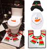 Cute Christmas Toilet Seat Covers Creative Santa Claus Bathroom Mat Xmas Supplies for Home New Year Navidad Gift Decoration