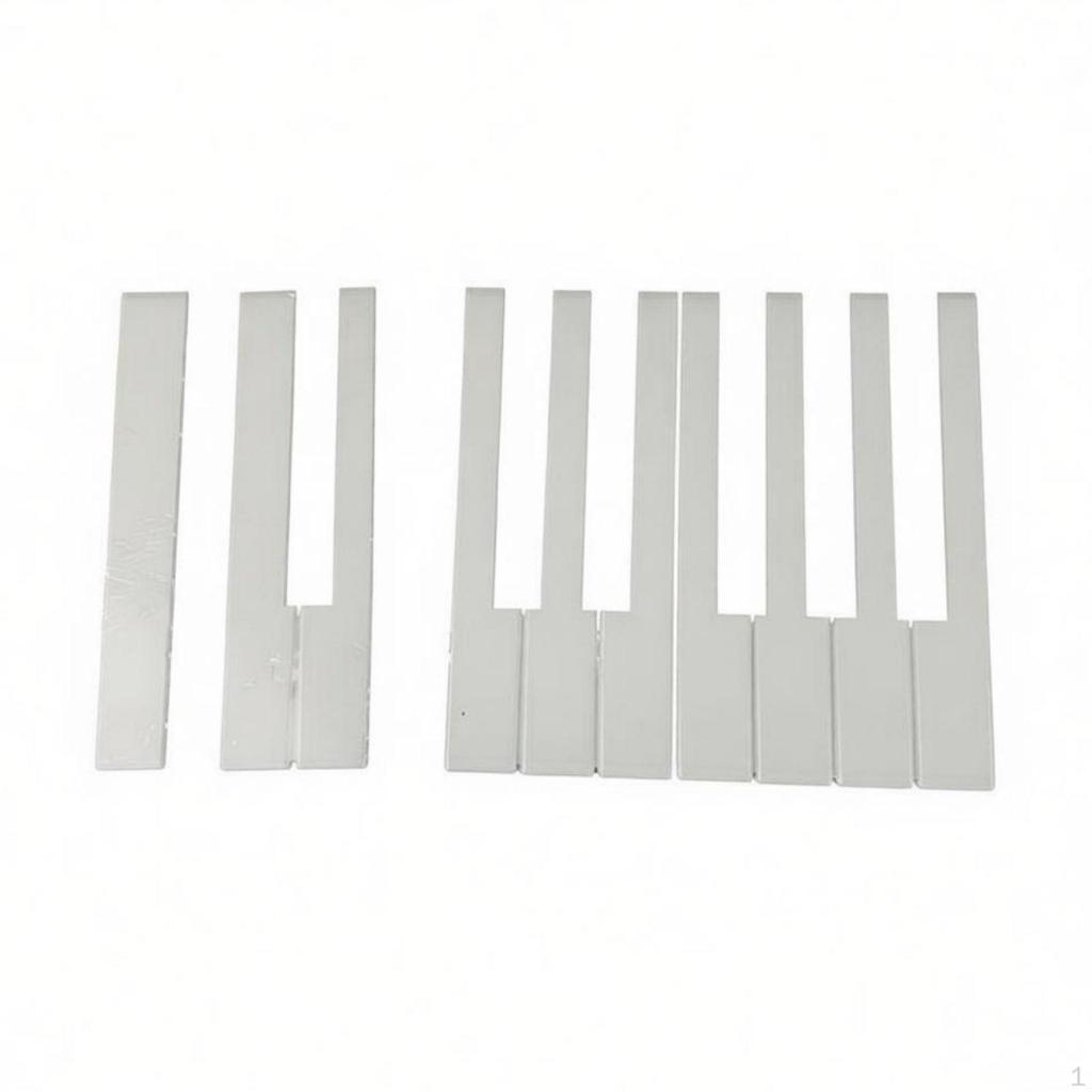 52 Pieces Piano Key Tops Renews Keyboard Appearance Cover Set Exact Fit Musical Instrument