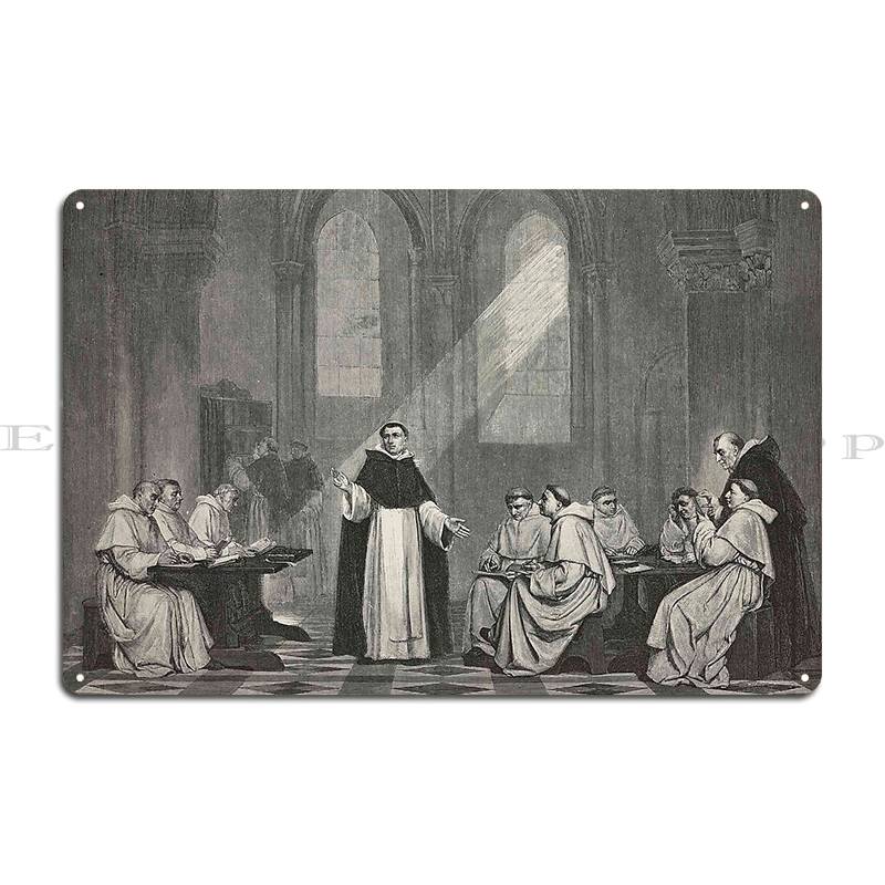 

St Thomas Aquinas With St Peter And St Paul The Incredulity of Saint Thomas Metal Painting Club Designs Bar Cave Tin Sign Poster 20x30cm