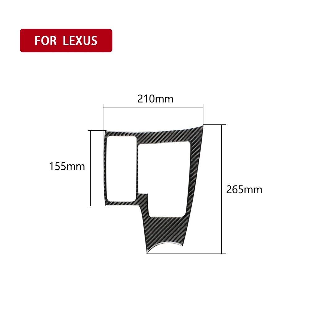 For Lexus NX 200 200t 300h 2014- Car Gear Shift Panel Decor Sticker Decal Cover Trim Auto Interior Accessories Carbon Fiber