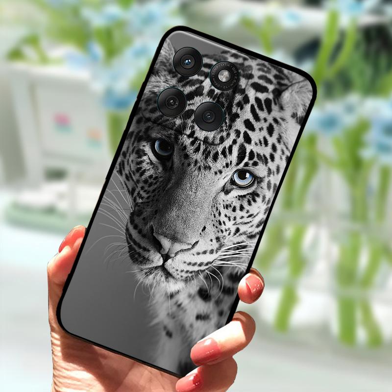 Weiche Hülle für Motorola Edge 60 Fusion Silikon TPU Schwarze Handyhülle für Moto Edge60 Fusion 5G Mode Luxus Stoßfester Bumper