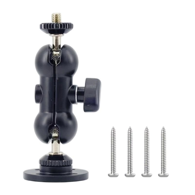 Hot Shoe Swivels Ball Head Quick Release Clamp Bracket Portable Tripod Mount Screw Clip Camera Accessory Connector