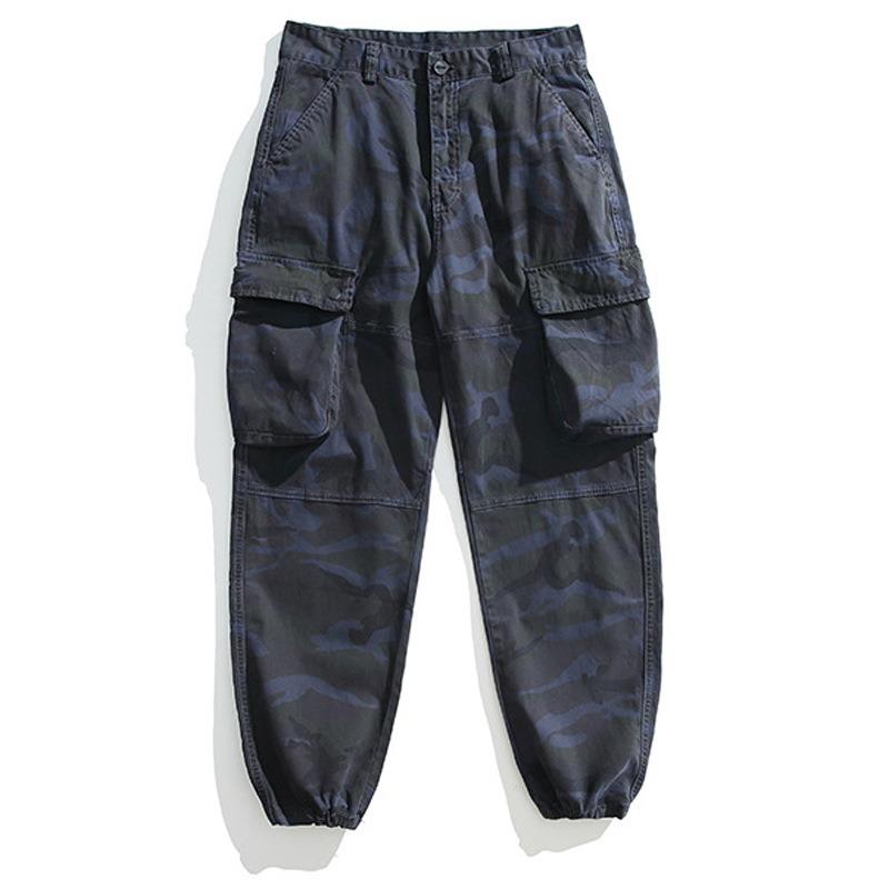 Men's Camouflage Overalls Casual Loose Leggings Trendy Pants Men's High-end Sports Men's Trousers