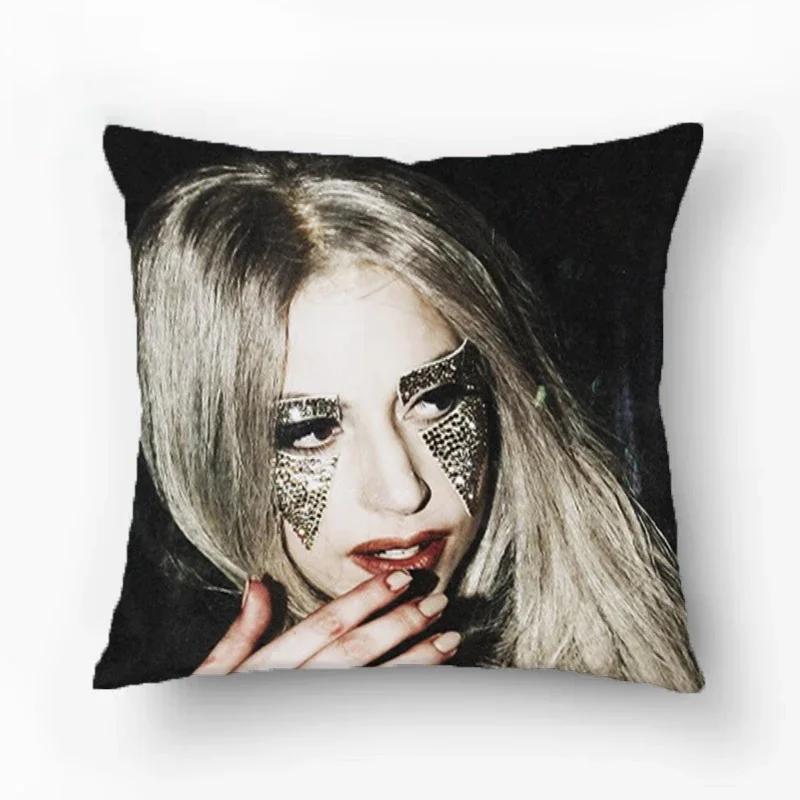 Room Decor Lady Gaga Pillowcase Pillow Cover Furniture Decorative Sofa Cushions Pillows Covers Cushion Luxury Cases Pillowcases