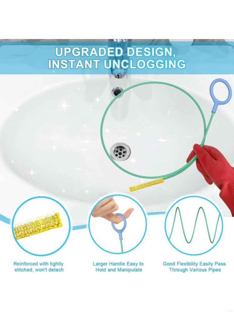 

Drain Maintenance Brush Efficient Water Pipe Unblocking Device Kitchen Bath Essential X3UC China Mainland
