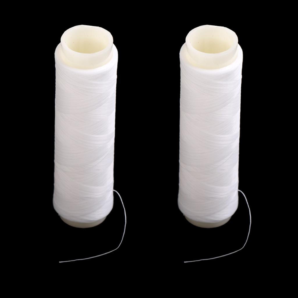 2x High Tensile Elastic Thread 200m Spool Dead s Sea Fishing Tackle