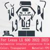 For Lexus LX 600   Navigation Center Console Gear Panel Screen TPU Car Interior Protective Film Anti-Scratch Sticker